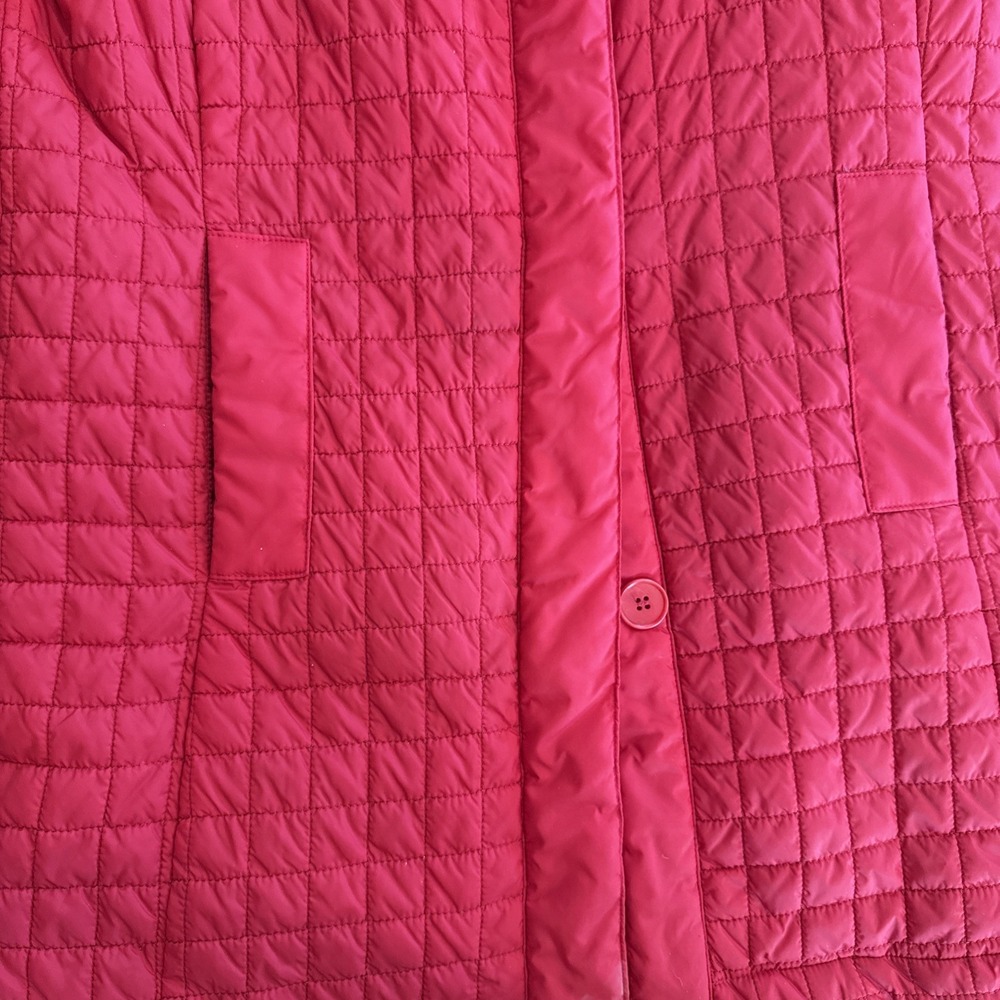 Talbots S P‎ red Quilted jacket Classic Chic Iconic Excellent Wow - Picture 3 of 8